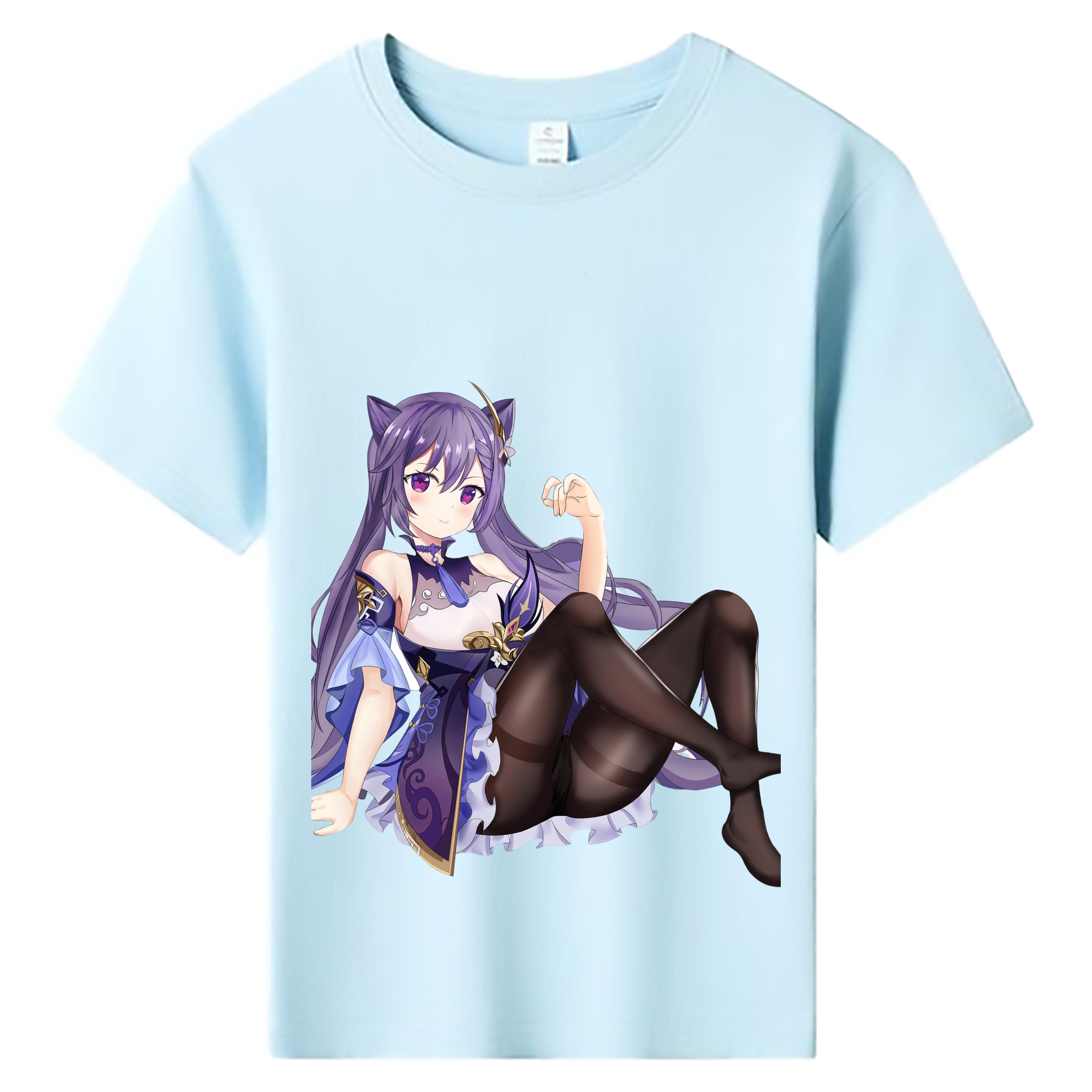 げんし神 刻晴 こくせい genshin Kokusei 綿100％キッズTシャツ（フロントプリント）